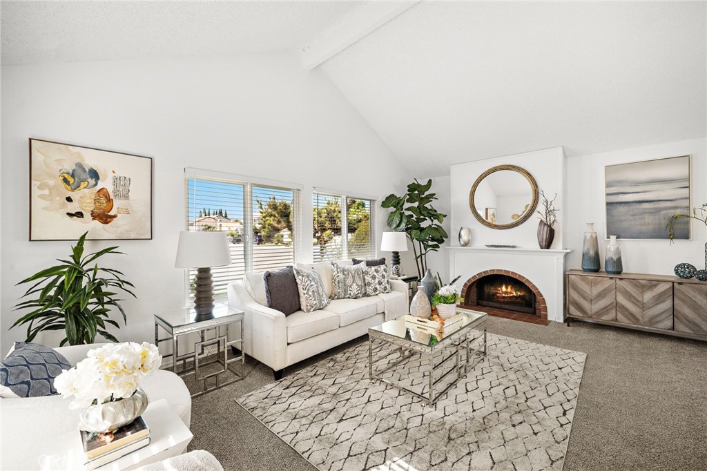 Livingroom view with fireplace #1 - 18162 Santa Adela Circle, Fountain Valley CA 92708 - photo 6