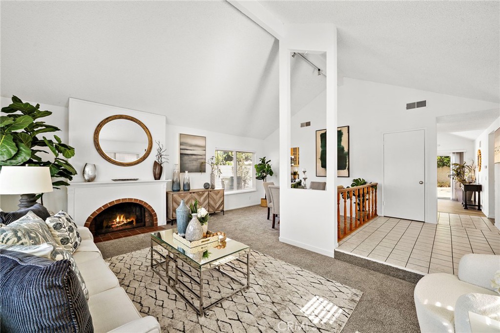Livingroom view with fireplace #2 - 18162 Santa Adela Circle, Fountain Valley CA 92708 - photo 7