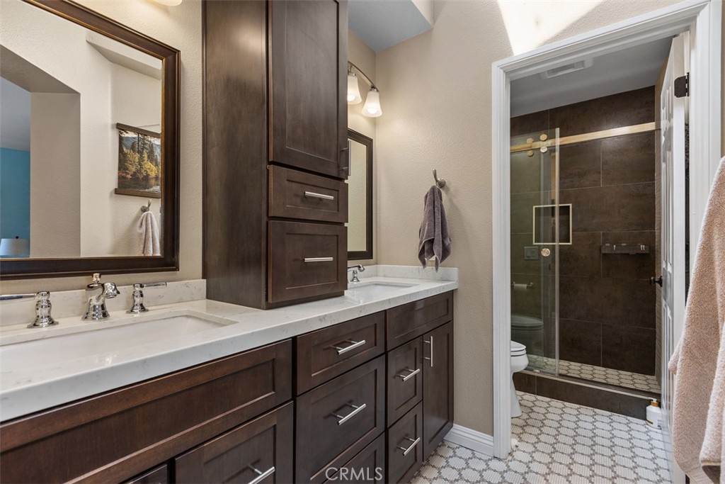 Newly remodeled primary bathroom - 18261 Sanmian Court, Fountain Valley CA 92708 - photo 27