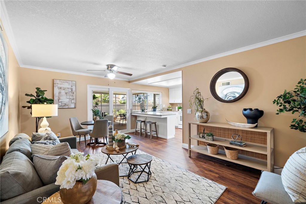 ceiling fan in 2nd dining room - 18898 Persimmon Circle, Fountain Valley CA 92708 - photo 12