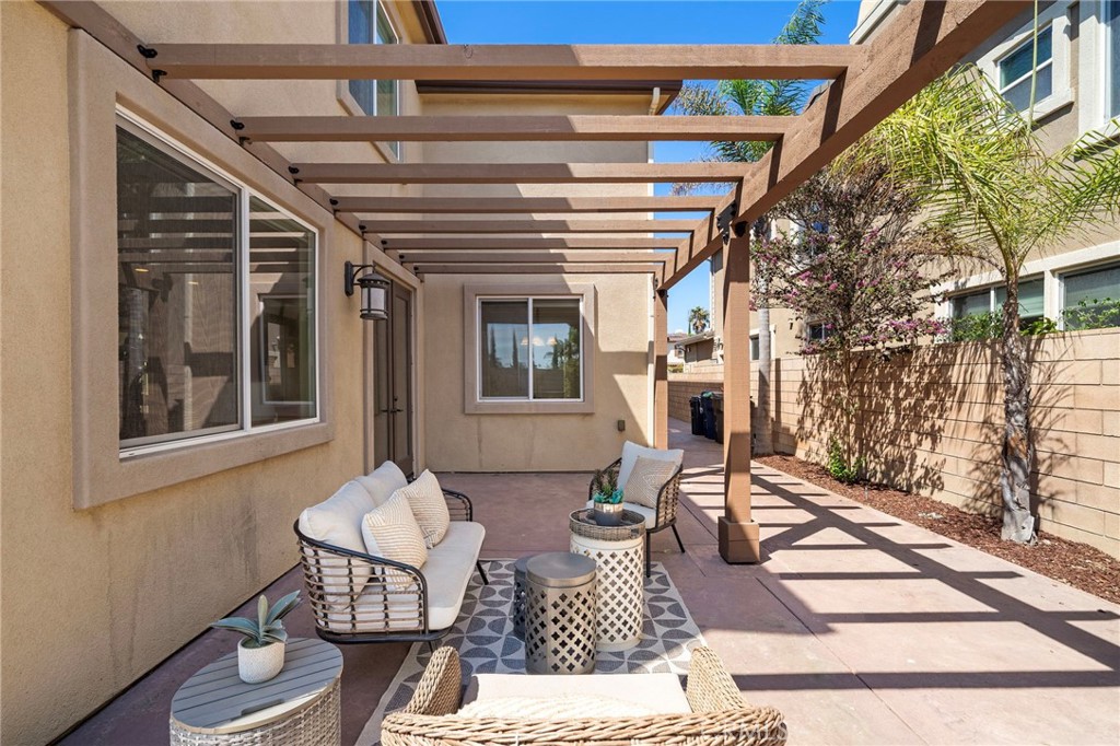 Back yard patio area - 9042 Lemongrass Court, Fountain Valley CA 92708 - photo 42