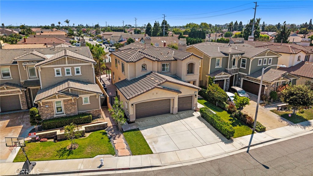 Sky view of the house - 9042 Lemongrass Court, Fountain Valley CA 92708 - photo 46