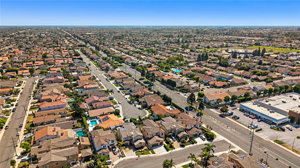Sky view of the house - 9042 Lemongrass Court, Fountain Valley CA 92708 - photo 52
