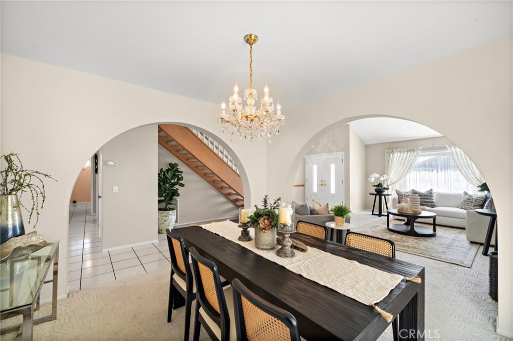 Dining room with an easy connection to the kitchen - 9115 McBride River Avenue, Fountain Valley CA 92708 - photo 10