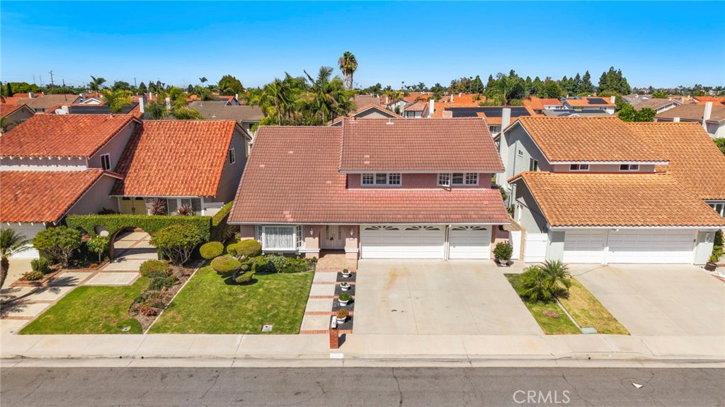 Aerial front view of the property - 9115 McBride River Avenue, Fountain Valley CA 92708 - photo 57