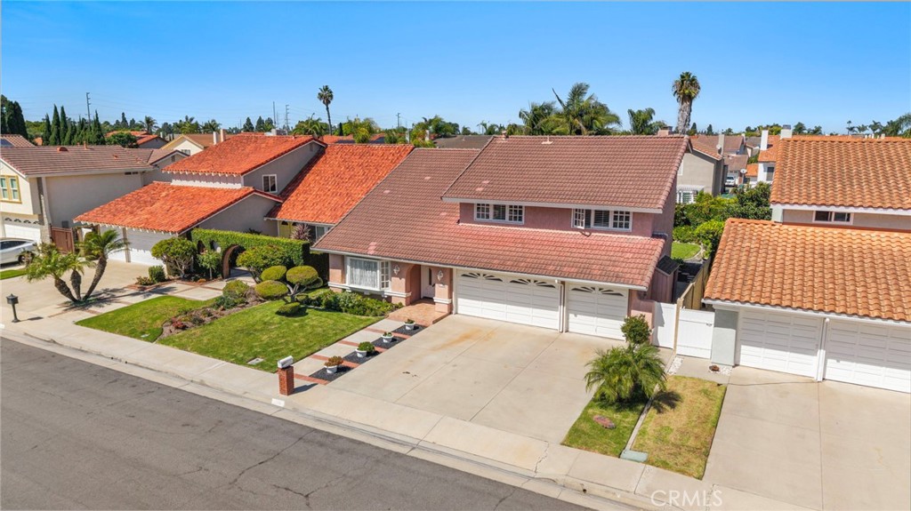Aerial view of the home and neighboring streets - 9115 McBride River Avenue, Fountain Valley CA 92708 - photo 58