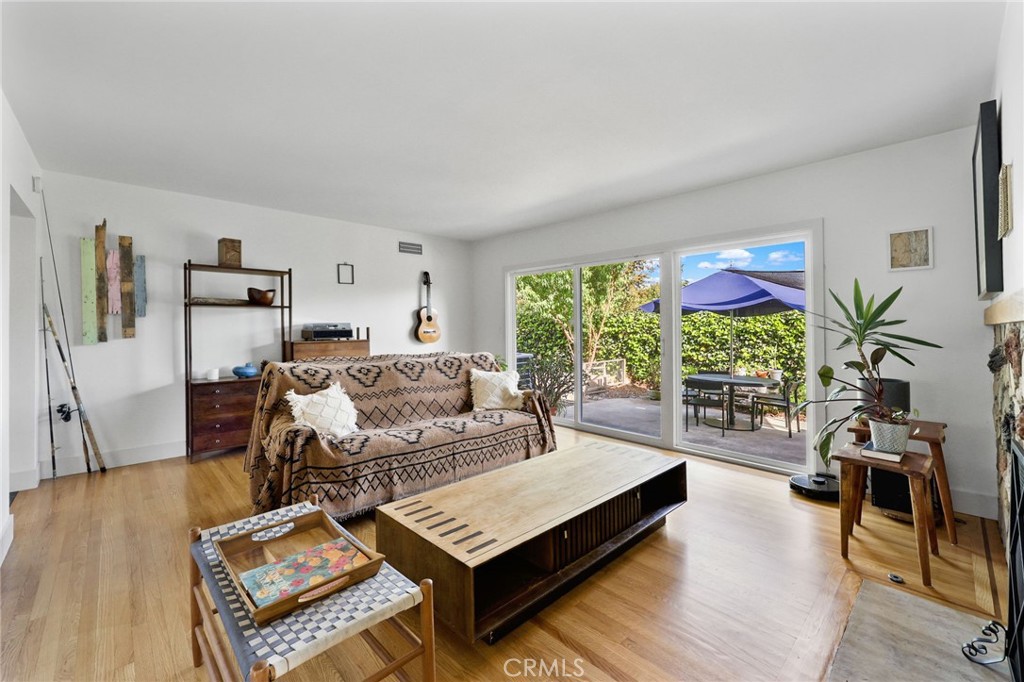Living Room with beautiful hardwood floors - 1425 Longview, Fullerton CA 92831 - photo 6