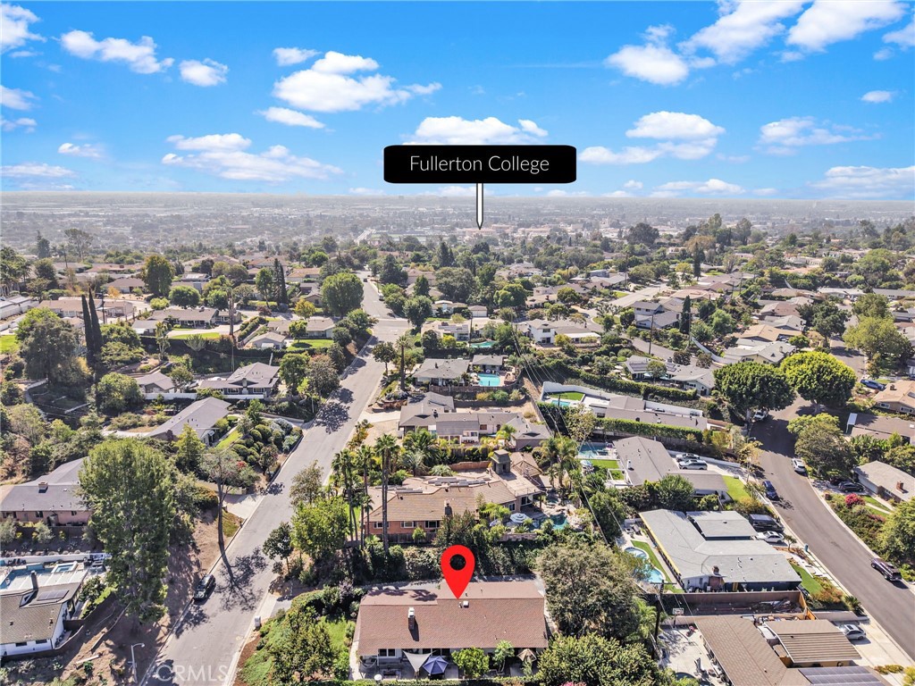 Aerial View South - 1425 Longview, Fullerton CA 92831 - photo 35