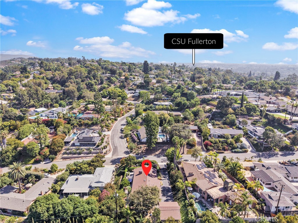 Aerial View East - 1425 Longview, Fullerton CA 92831 - photo 36