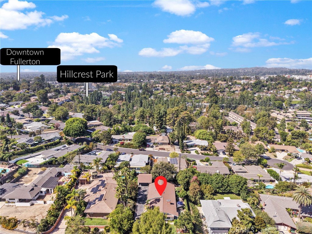 Aerial View West - 1425 Longview, Fullerton CA 92831 - photo 37