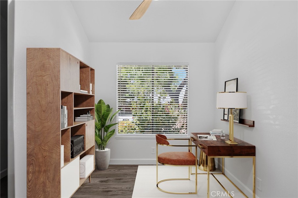 Breakfast nook, virtually staged as office - 2917 Barrington Court, Fullerton CA 92831 - photo 24