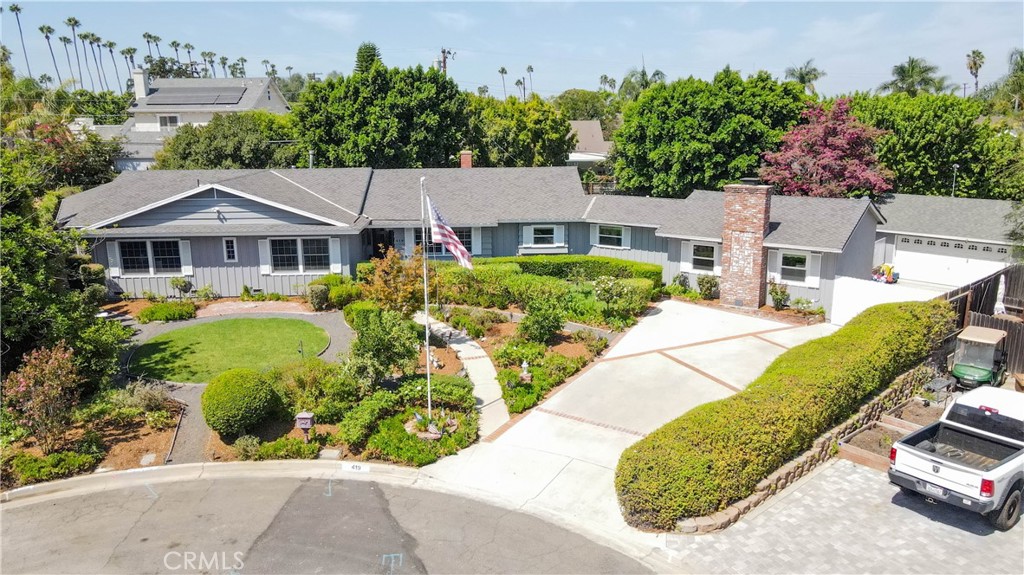 End of Cul de Sac location, up above street level - 419 E Sunny Hills, Fullerton CA 92835 - photo 1