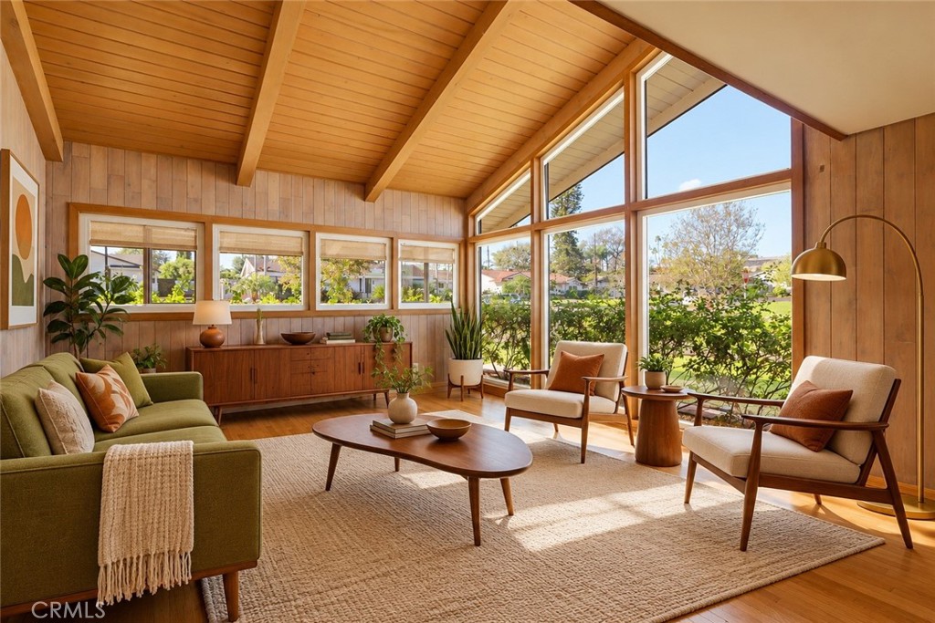 Front living room reimagined - 501 E Sunny Hills Road, Fullerton CA 92835 - photo 9