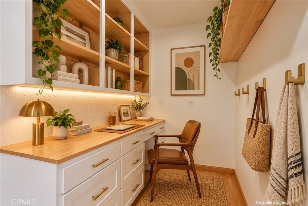 Walk in pantry reimagined as office - 501 E Sunny Hills Road, Fullerton CA 92835 - photo 25
