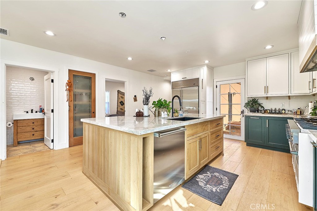 kitchen, bathroom and pantry, One bedroom - 529 W Whiting, Fullerton CA 92832 - photo 9