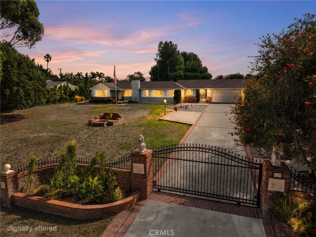 Digitally enhanced, virtual twilight - 826 W Valencia Mesa Drive, Fullerton CA 92835 - photo 51