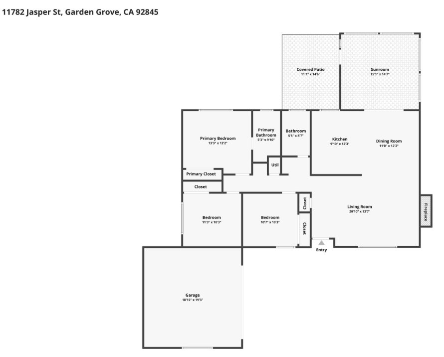 Floor Plan-Eastgate Aloha Model with a patio room and outdoor patio - 11782 Jasper Street, Garden Grove CA 92845 - photo 48