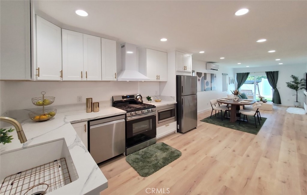 Detached ADU FONDREN- Kitchen & Dining area & Living room - 13392 Laramore, Garden Grove CA 92843 - photo 26