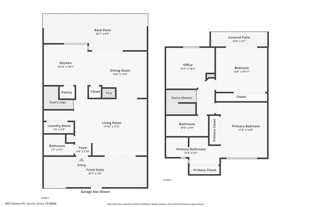 1st and 2nd level floorplans - 6931 Danvers Dr, Garden Grove CA 92845 - photo 54