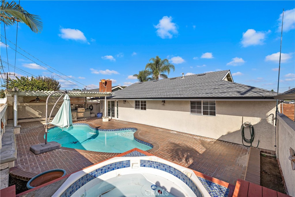 View from above ground spa. - 10212 Valley Forge, Huntington Beach CA 92646 - photo 20