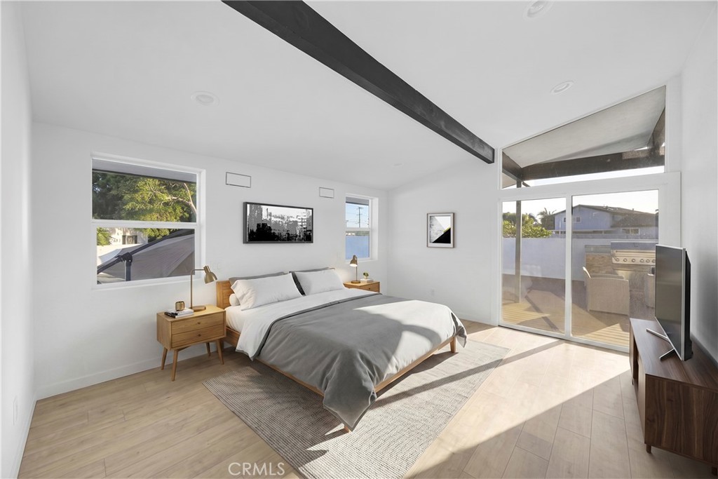 Primary Bedroom Virtually Staged - 17451 Avalon, Huntington Beach CA 92647 - photo 30