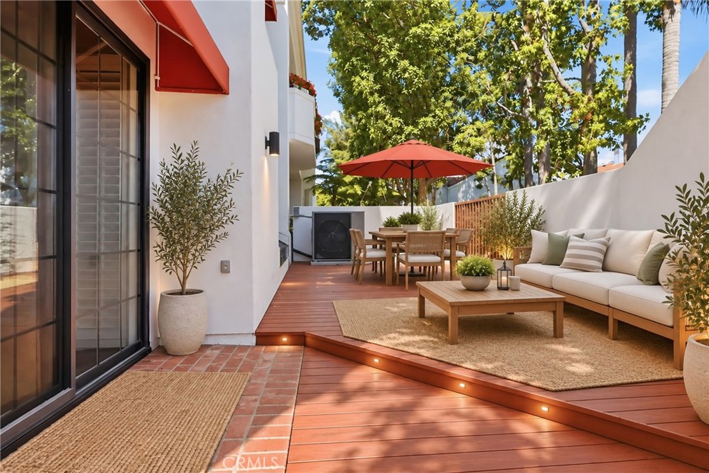 Spacious patio (virtually staged) - 19481 Pompano Lane 112, Huntington Beach CA 92648 - photo 5