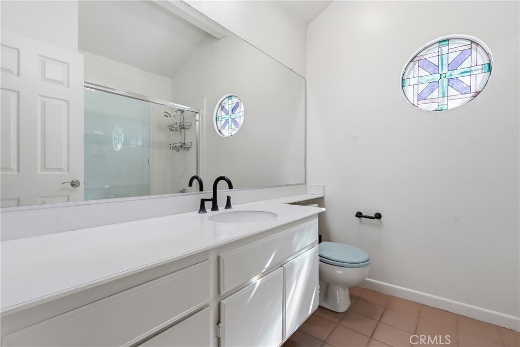 Upper hall bathroom - 19481 Pompano Lane 112, Huntington Beach CA 92648 - photo 32