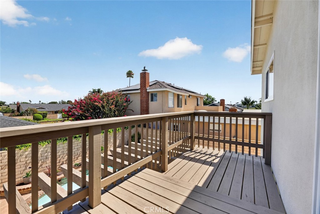 Upstairs deck over looking the pool - 20682 Hopetown, Huntington Beach CA 92646 - photo 28