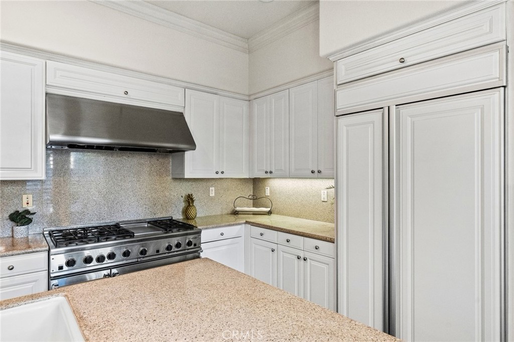 Sub-Zero refrigerator with matching cabinetry panels. - 21306 Balerma, Huntington Beach CA 92648 - photo 25