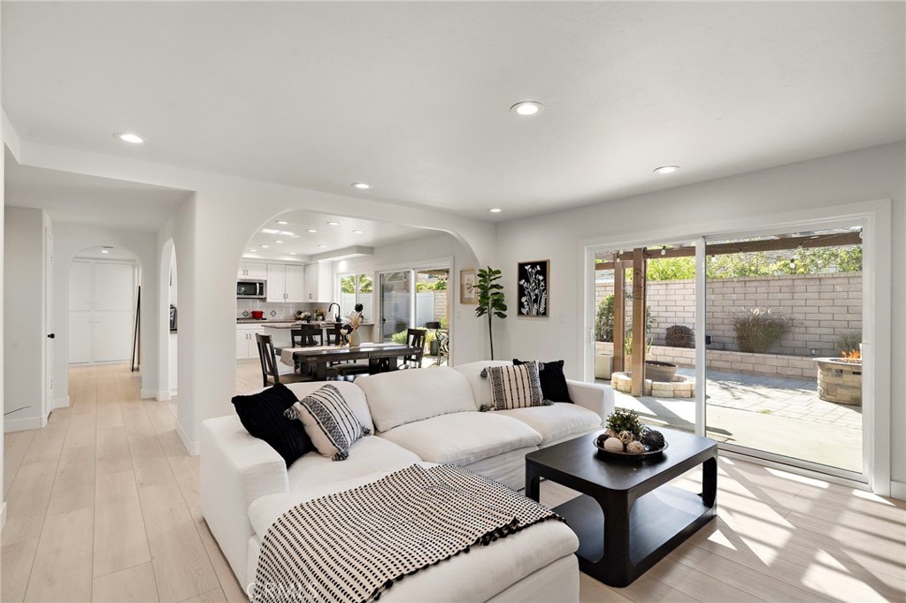 Sliding glass doors to the backyard - 21341 Seaforth Lane, Huntington Beach CA 92646 - photo 7