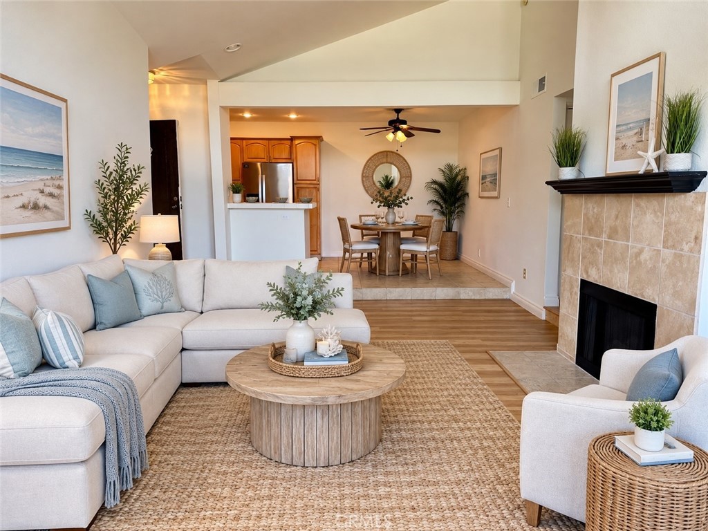 Family room, digitally enhanced - 21372 Brookhurst 732, Huntington Beach CA 92646 - photo 1