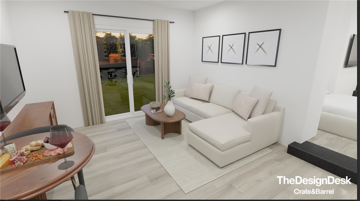 Virtually Staged Living Room - 219 Geneva A, Huntington Beach CA 92648 - photo 1