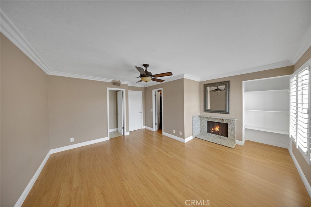 Fireplace in primary bedroom. - 3361 Tempe, Huntington Beach CA 92649 - photo 5