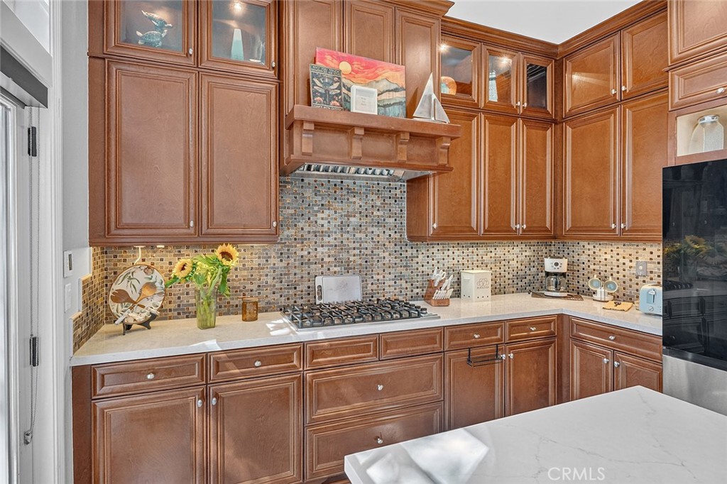 Kitchen with Lighted Ceiling High Cabinets - 4742 Wentworth, Huntington Beach CA 92649 - photo 22