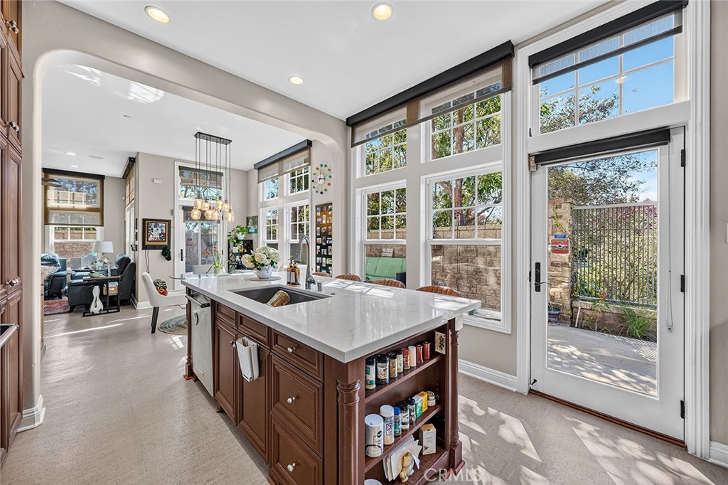 Kitchen with Tailored Window Coverings - 4742 Wentworth, Huntington Beach CA 92649 - photo 25