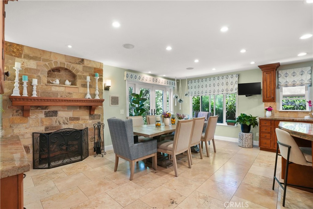 Cozy Fireplace by Eating Area and Great Room - 5771 Grimsby Drive, Huntington Beach CA 92649 - photo 31