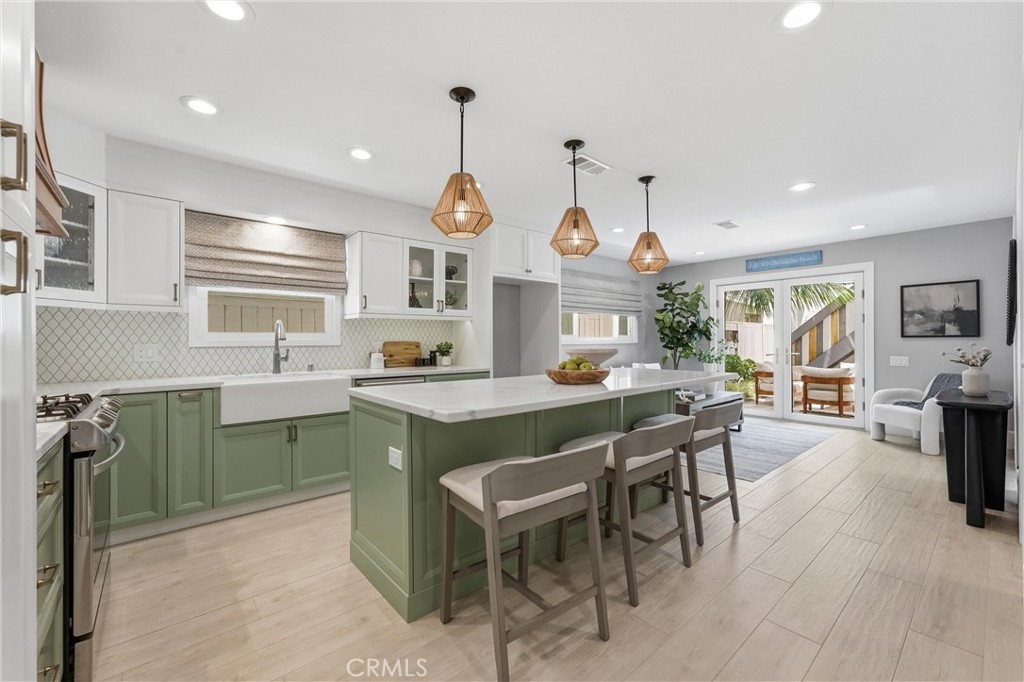 Kitchen remodeled new Italian tile flooring - 613 9th, Huntington Beach CA 92648 - photo 7