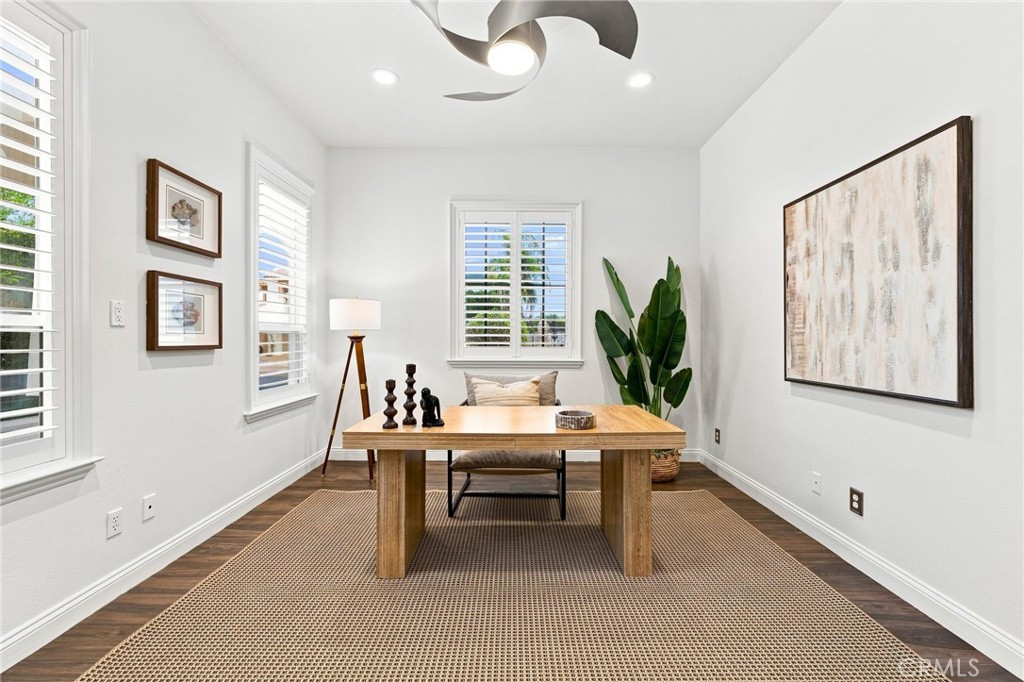Downstairs office - could be 5th Bedroom - 6416 Setting Sun Drive, Huntington Beach CA 92648 - photo 10