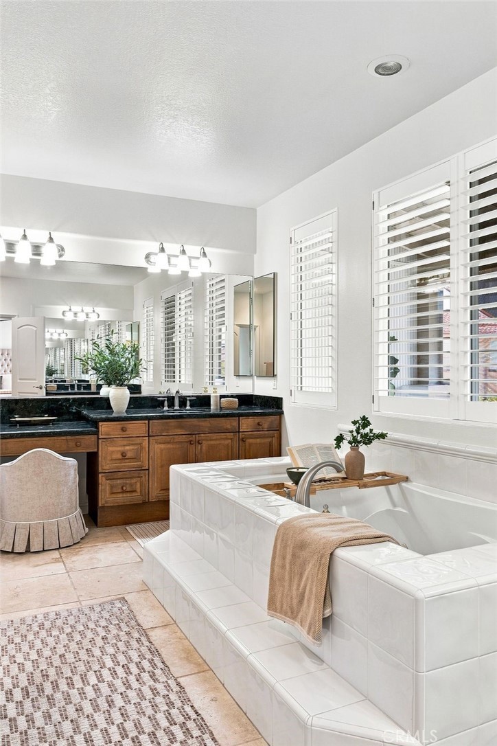 Separate jetted soaking tub - 6416 Setting Sun Drive, Huntington Beach CA 92648 - photo 64