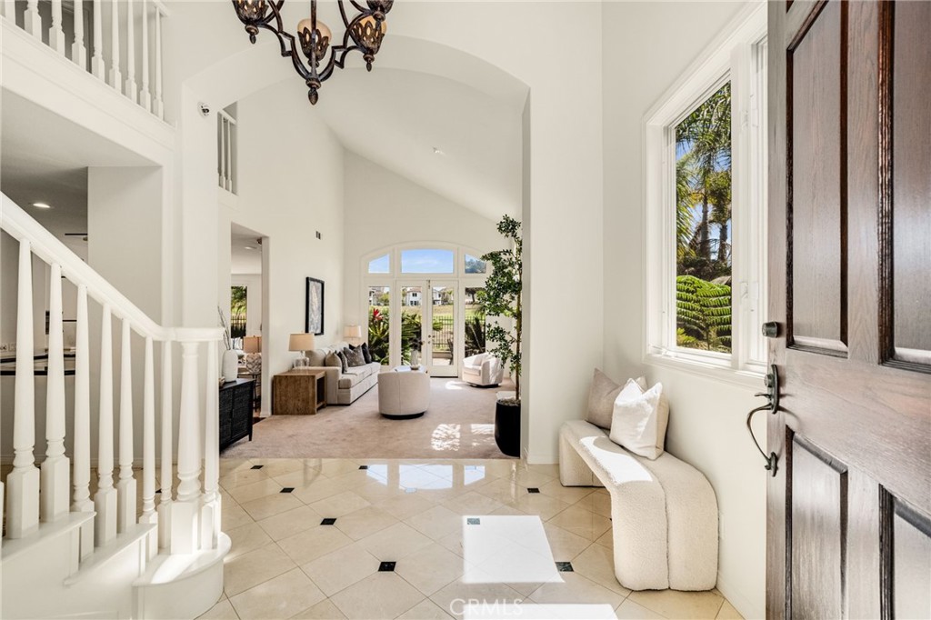 Elegant entry that opens to the formal living room. - 6461 Morningside Drive, Huntington Beach CA 92648 - photo 7