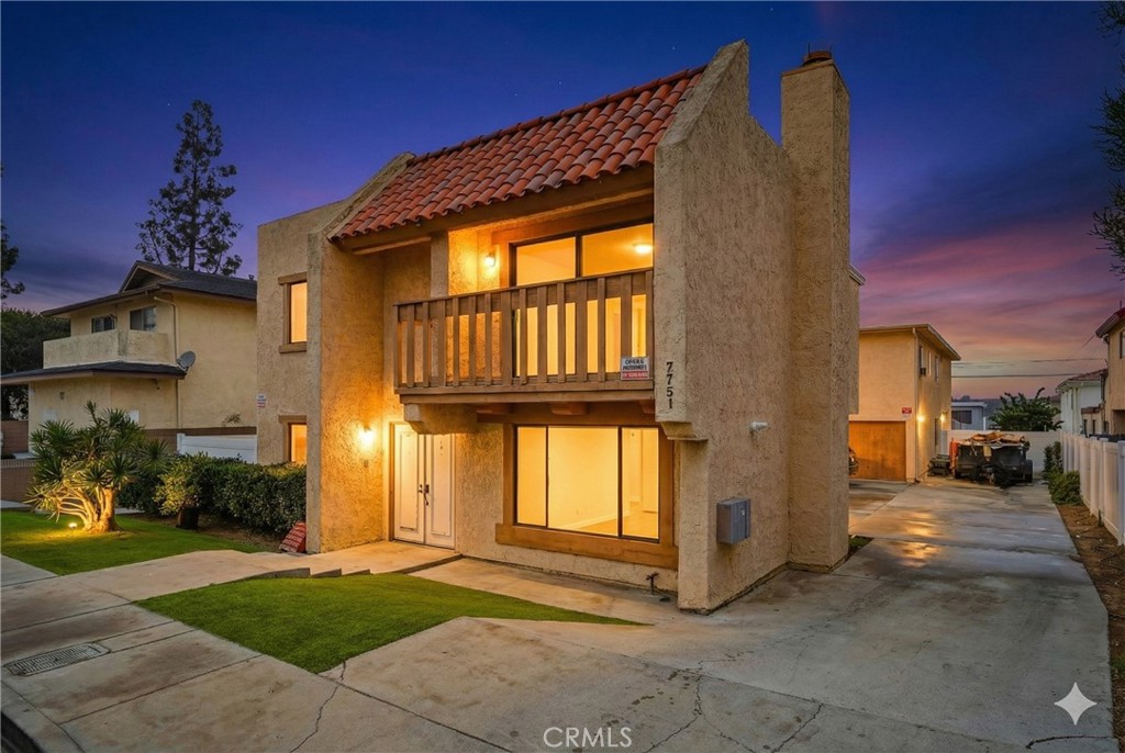 Digitally created twilight image - 7751 Newman 1, Huntington Beach CA 92647 - photo 1