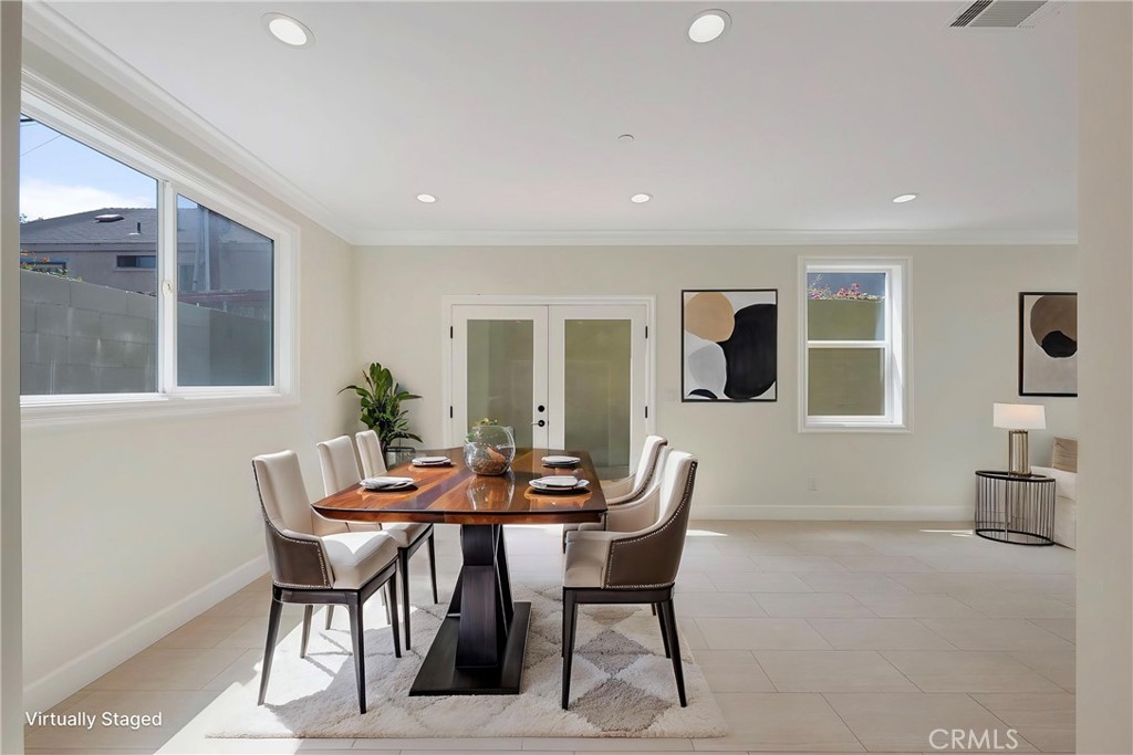 Imagine a tranquil dining experience! Virtually Staged. - 7776 Liberty, Huntington Beach CA 92647 - photo 7