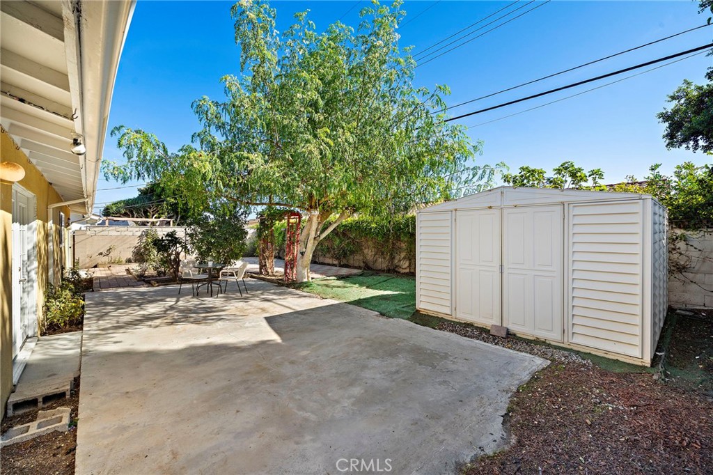 backyard features a concrete patio - 8142 Blaylock Drive, Huntington Beach CA 92647 - photo 26
