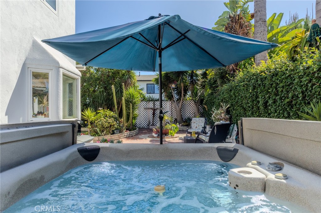Side Yard with Bubbling Spa - 8712 Mossford Dr., Huntington Beach CA 92646 - photo 39
