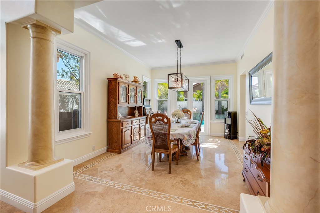 Formal Dining Room with Large Pillars - 9332 Power, Huntington Beach CA 92646 - photo 9