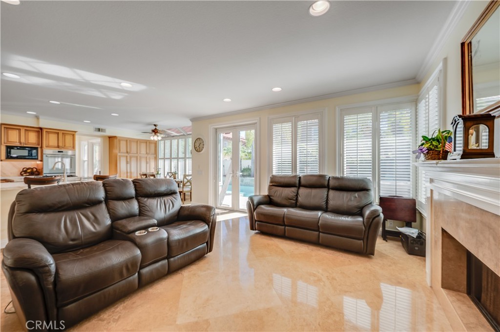 Family Room looking into the Kitchen and backyard - 9332 Power, Huntington Beach CA 92646 - photo 17