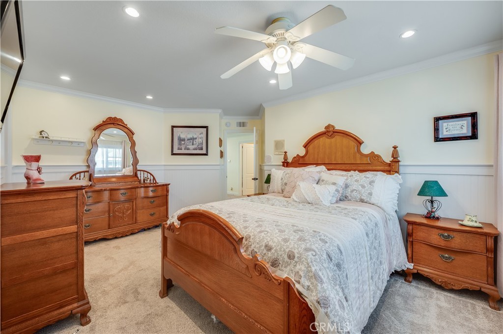 Large Bedroom with Upgraded Wainscoting Walls - 9332 Power, Huntington Beach CA 92646 - photo 43