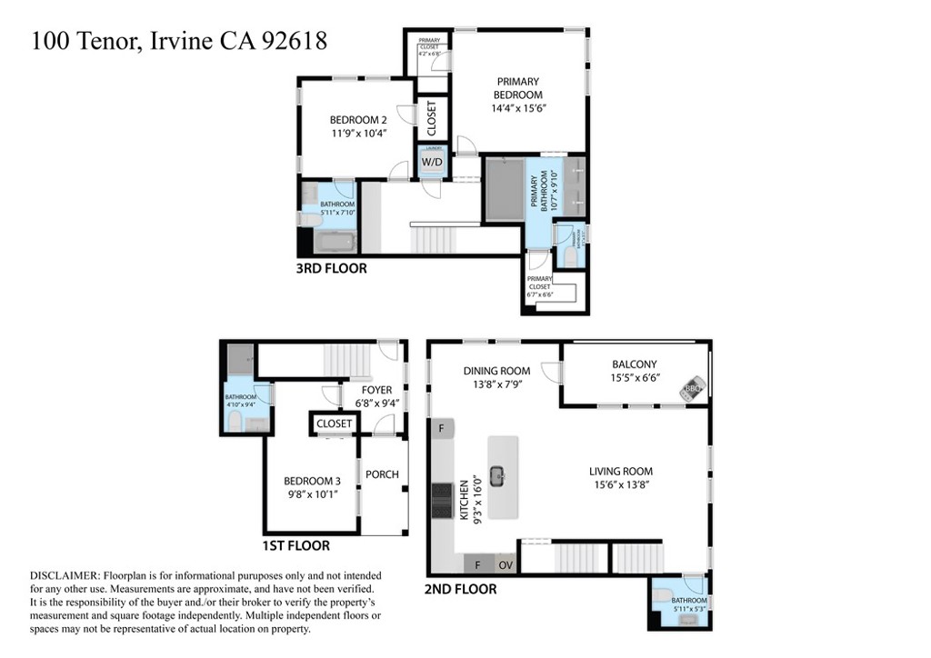Floorplan - 100 Tenor, Irvine CA 92618 - photo 73