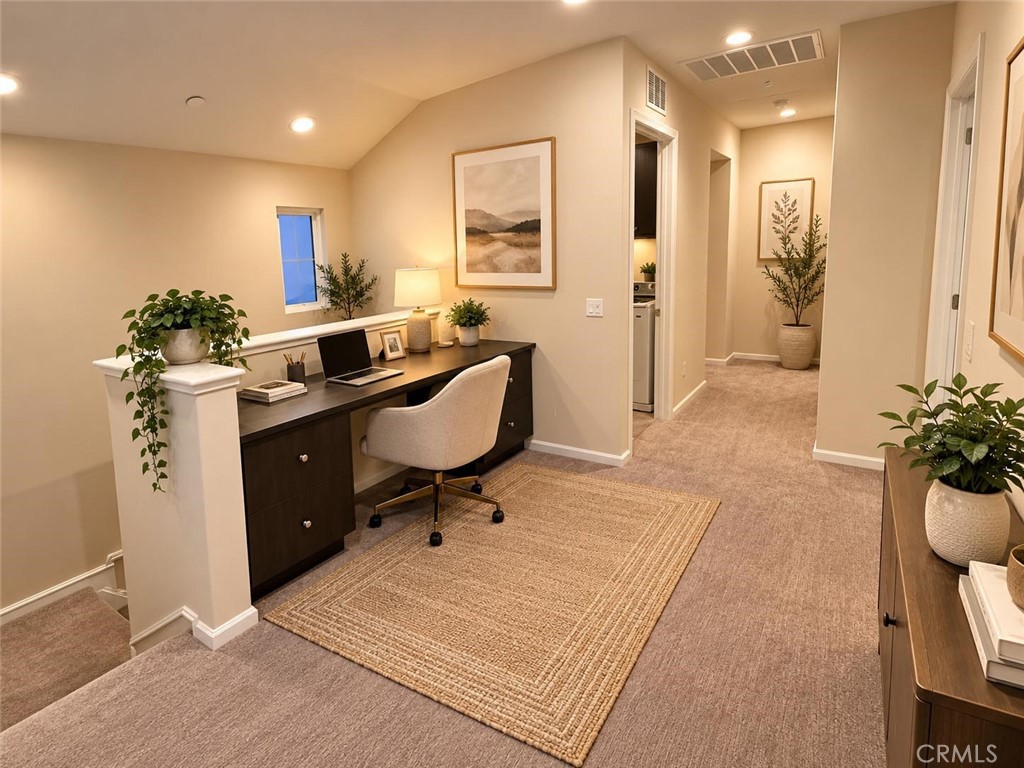 Virtually staged - Loft area with desk. - 104 Strawberry Grove, Irvine CA 92620 - photo 5