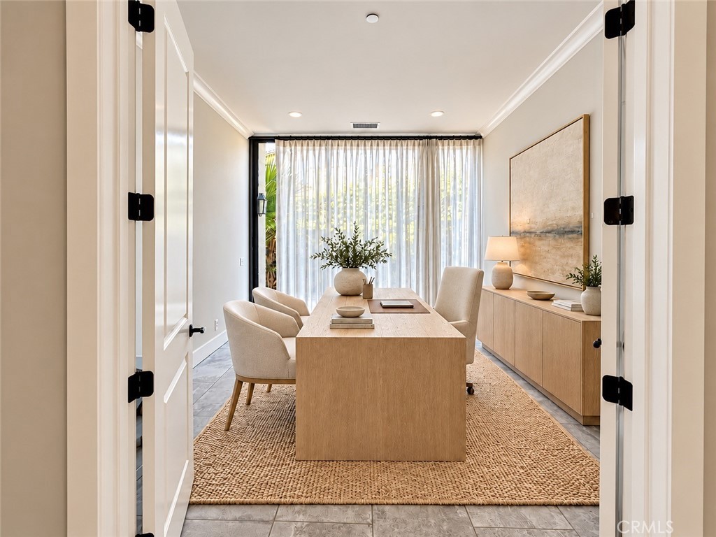 AI staged downstairs office - 109 Heather Mist, Irvine CA 92618 - photo 2